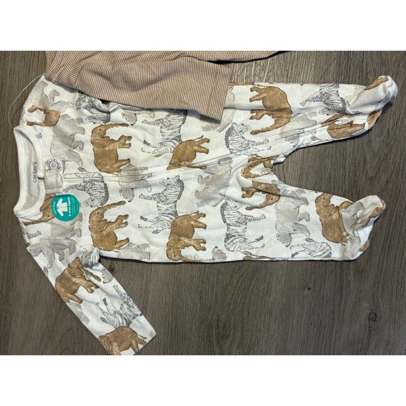 Carters Child of mine 2 pc unisex sleep n play 2pack NWOT size 0-3 months - Picture 2 of 4